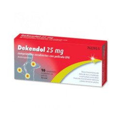 Dekendol efg 25 mg 10 comprimidos recubiertos