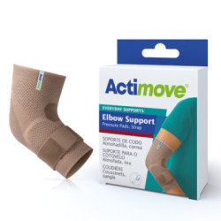 Actimove️ Codera Elástica Con Almohadilla Y Banda, Color Beige, Talla M