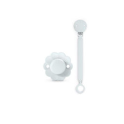 Broche Pinza Azul Suav Vintage