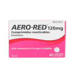 Aero red 120 mg 40 comprimidos masticables
